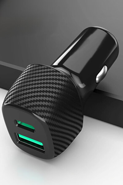 PSGT Tüm Telefonlara Uyumlu Yeni Type-c Ve Usb Girişli Oto Çakmaklık Araç Içi Hızlı Şarj Cihazı Soketi