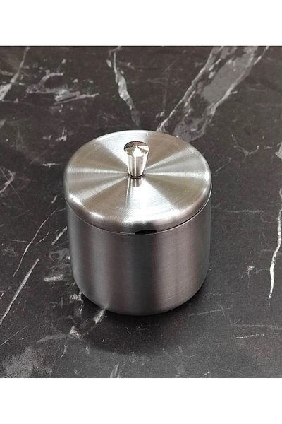 KT HOME Large Steel Cafe - Restaurant, Hotel and Restaurant with Spice Rack and Lid