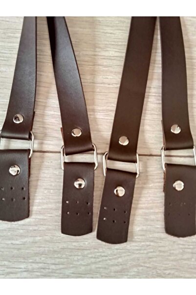 hobi duragı LİKYA APARATLI DÜZ TOZ DERİ ÇİFTLİ ÇANTA SAPI