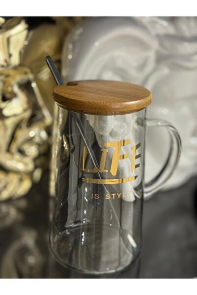 ester Glass Mug with Spoon