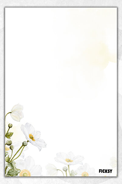 Ficksy دفتر ملاحظات A5 بدون خطوط - 50 ورقة - مذكرة - دفتر ملاحظات - ورق ملاحظات