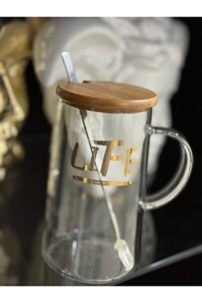 ester Glass Mug with Spoon