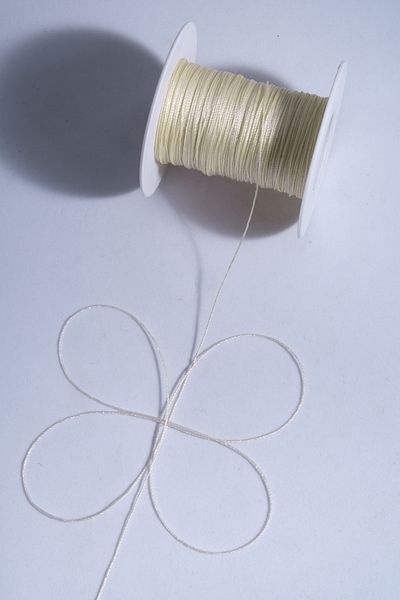 Eskişehir hobi sanat Κρέμα κορδόνι χάντρας προσευχής 0,5 mm 100 μέτρα