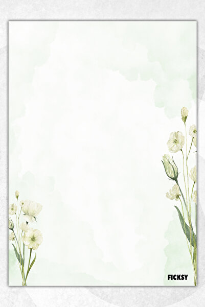 Ficksy دفتر ملاحظات A5 بدون خطوط - 50 ورقة - مذكرة - دفتر ملاحظات - ورق ملاحظات