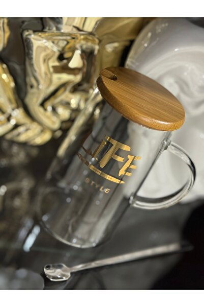 ester Glass Mug with Spoon