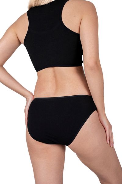 PİNUPTEX Women's Black Cotton 3-Piece Panties