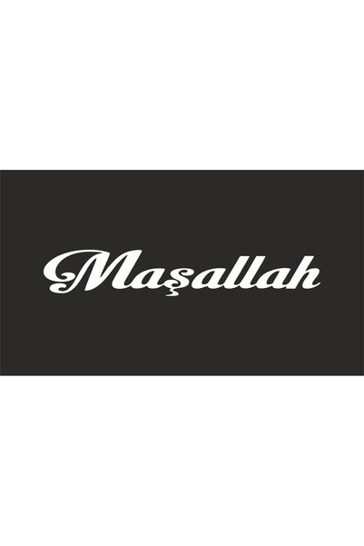 BENİMSER REKLAM Maşallah 24x4 cm Sticker Araba, Motorsiklet, Laptop, Cam Sticker