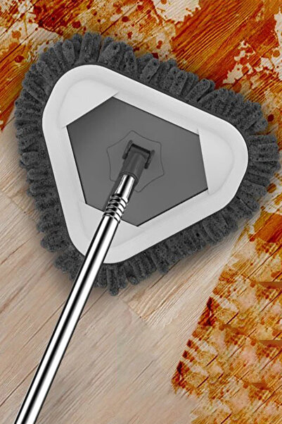 TechnoStation Teleskopik Saplı 150 cm Üçgen Mop Cam Duvar Tavan Fayans Parke ...