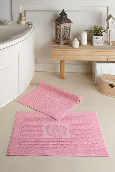 Zeynep Tekstil Mat| 2 Pieces of Foot Towels, Bath Mat, Towel Mat
