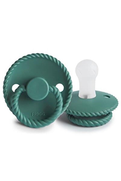 Frigg Vintage Green Silicone Rope Pacifier - 0-6 Months