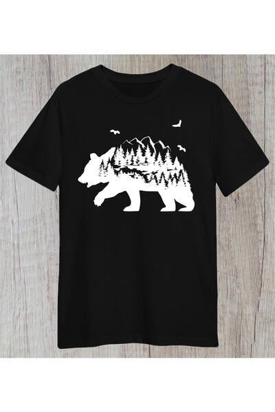 donamod Ursul cu copaci Camping Nature Design Wild Animal Lover Gift Tricou o...