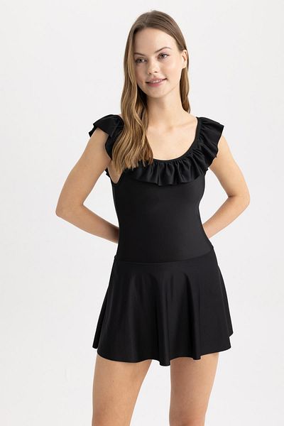 DeFacto Fall In Love Regular Fit Skirted Swimsuit Z4282az23sm