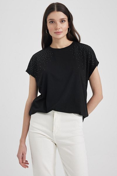 DeFacto Tričko s krátkým rukávem Crew Neck Z6458az23sp