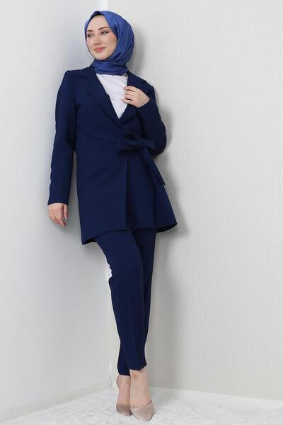 GİZ AGİYİM Σετ μπουφάν Adelisa Navy Blue