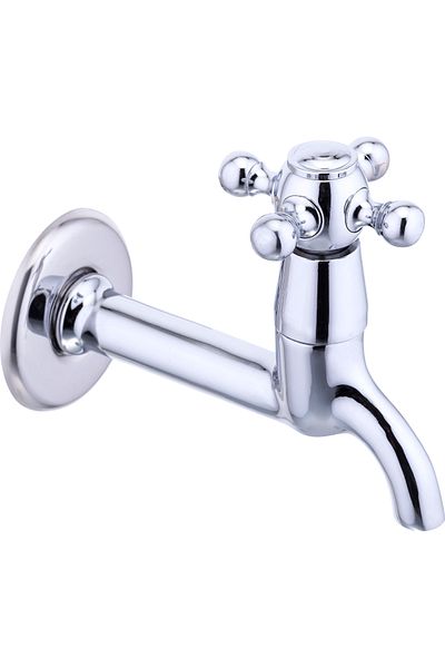 İSAOĞLU YAPI Washbasin Faucet WC Faucet Special Design Vintage Faucet Silver Silver