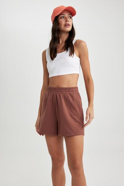 DeFacto Mikina Regular Fit Straight Leg Fabric Shorts Z5071az23sm