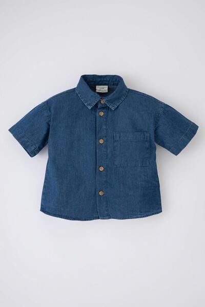 DeFacto Baby Boy Jean Short Sleeve Shirt Z2789a223sm
