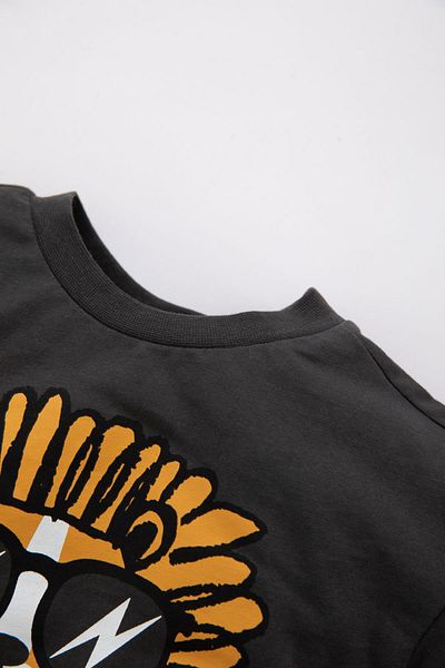 DeFacto Baby Boy Crew Neck Animal Print Short Sleeve T-Shirt Z5400a223sm