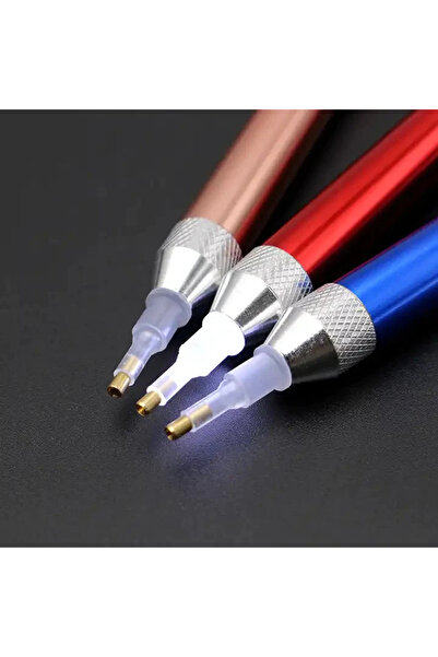 MOVAS Sanat Işıklı Kalem | Kırmızı- Büyüteç Ve 4'lü-10'lu Uçlar | E2020ak6