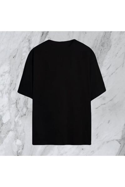 donamod Άτυπο Basic Oversize Unisex Μαύρο Tshirt