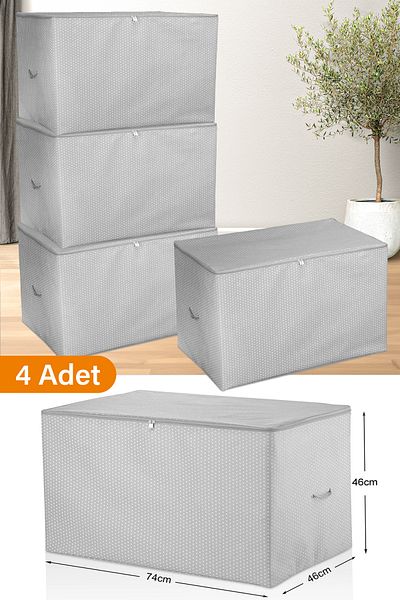 Serstil 4 τεμάχια - Μεγάλη γκρι στίγματα - 74 x 46 x 46 cm