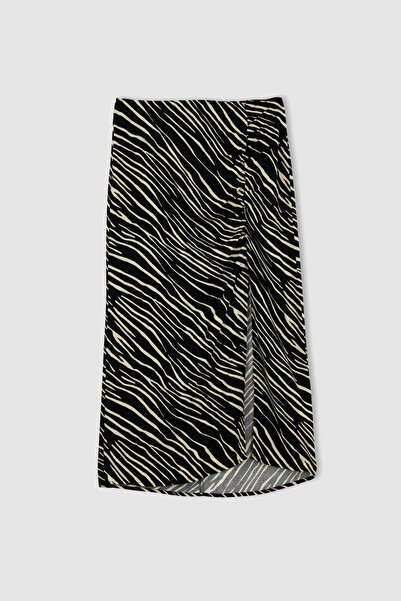DeFacto Spódnica midi o regularnym kroju ze wzorem zebry X4116az23sp