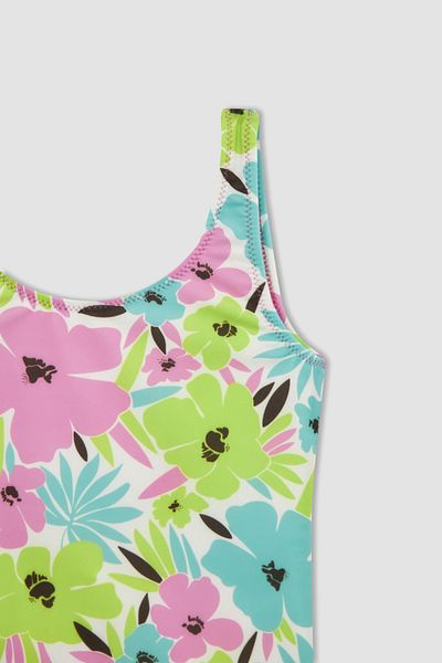 DeFacto Κοριτσίστικο μαγιό με floral σχέδιο Z3593a623sm