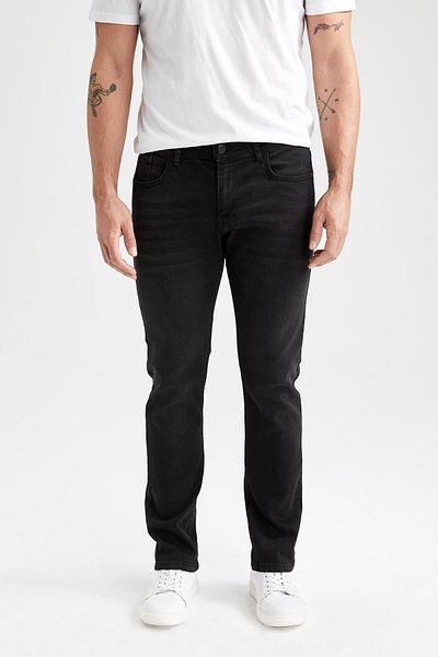 DeFacto Sergio Regular Fit Regular Fit Κανονική σωλήνωση μέσης τζιν παντελόνι W6868az23sp