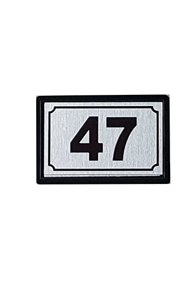 temiz iş Yapışkanlı Kapı Numarası Alüminyum 47 No