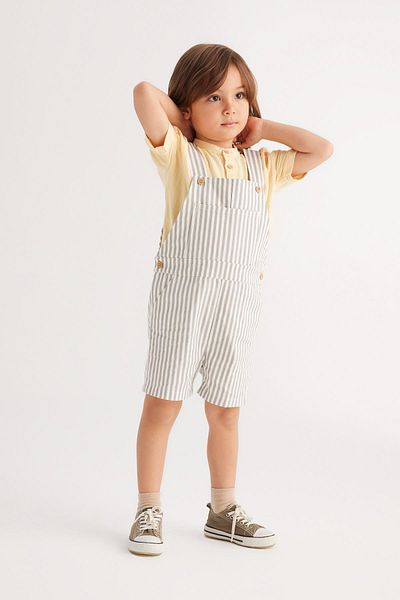 DeFacto Baby Boy Striped Gabardine Jumpsuit Z8861a223sm