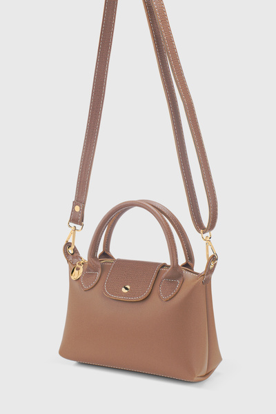 Housebags Brown Versatile PU Leather Crossbody Bag