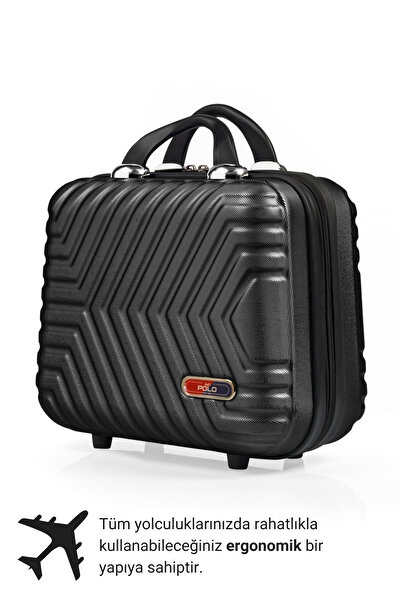 G&D Polo Suitcase Abs Siyah Makyaj & El Çantası 615.01
