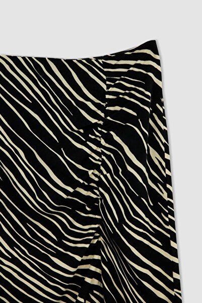 DeFacto Spódnica midi o regularnym kroju ze wzorem zebry X4116az23sp