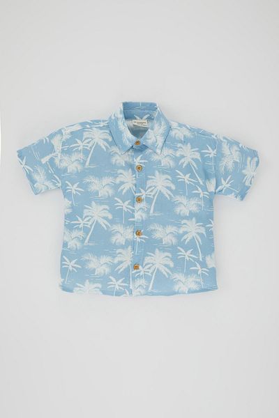 DeFacto Baby Boy Viscose Short Sleeve Shirt Z8865a223sm