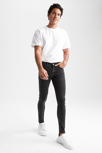DeFacto Super Skinny Extra Skinny Fit Κανονική μέση Extra Skinny Leg Τζιν παντελόνι Z9350az23sp