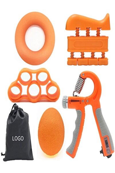 Clifton 5 Parça El Kol Bilek Parmak Egzersiz Güçlendirici Fitness Spor Aletle...