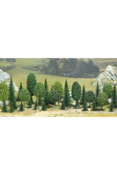 Busch 1:87 Ho Busch Karışık Orman Ağaç seti MAKET  ( 35 Adet ağaç )