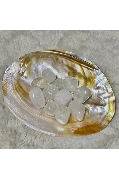 Elifsu Jewelry Kristal Kuvars Taşı Tamburlanmış Doğal Taş