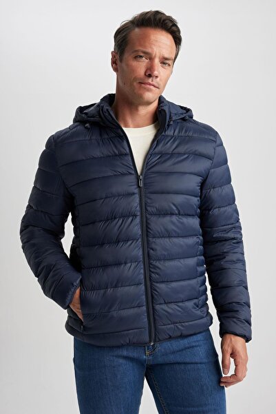 DeFacto Slim Fit Hooded Puffer Jacket N4661az23au