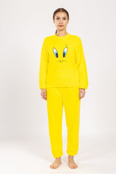 TAMPAP Dámský zimní plyšový pyžamový set Tweety Set Tampap 8170