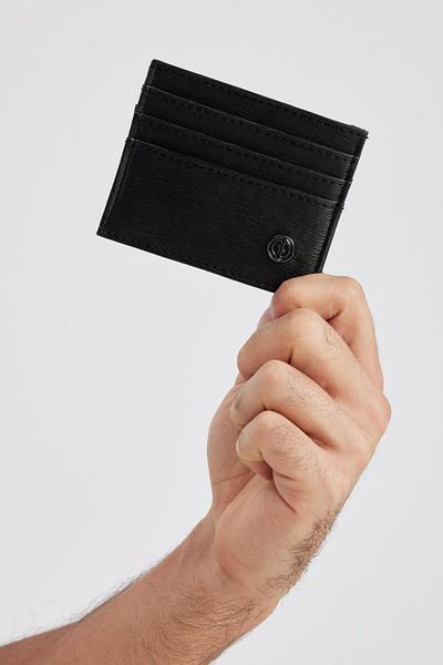DeFacto Herren-Geldbörse mit Visitenkartenetui aus Kunstleder A1139axns