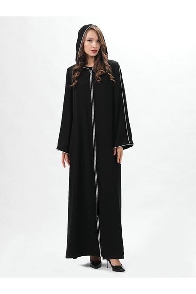 derin store WOMEN'S BLACK HOODED FERACE