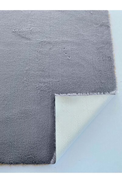 Prizma Comfort, Kaymaz, Yıkanabilir 2'li Banyo Halısı, Paspası | Füme - (60X100) (50X60) Cm