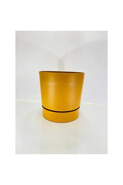 seazde POLİWORK  Begonya 9 CM  Tasarım Hardal Renkli 0.5 Lt Özel Altlıklı Sak...