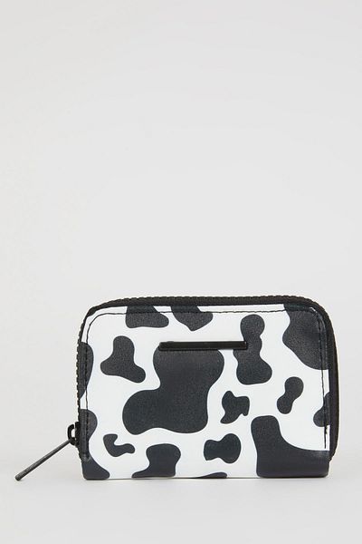 DeFacto Women's Zebra Patterned Faux Leather Wallet A1346Axns