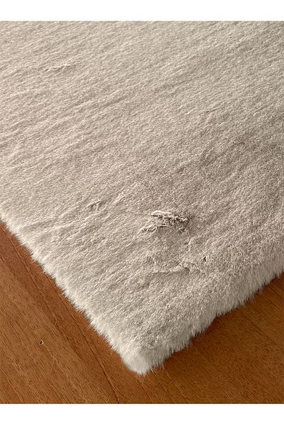 Prizma Comfort, Non-Slip, Washable Single Bath Rug, Mat| Beige - (75X110CM)