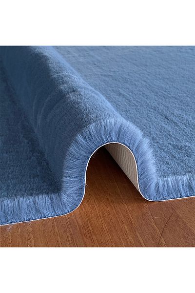 Prizma Comfort, Non-Slip, Washable 2-Piece Bathroom Rug, Mat| Petrol - (60X100) (50X60) Cm