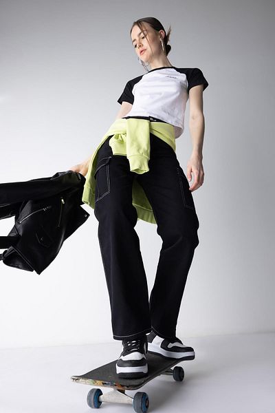 DeFacto Coool Fitted Color Block Short Sleeve T-Shirt A1913ax23sm