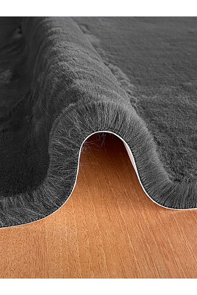 Prizma Comfort, Non-Slip, Washable 2-Piece Bathroom Rug, Mat| Black - (60X100) (50X60) Cm