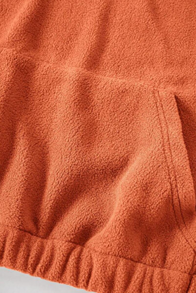 GHASSY CO. Hanorac din lână cu fermoar și buzunar cangur pentru femei Ghassy Co